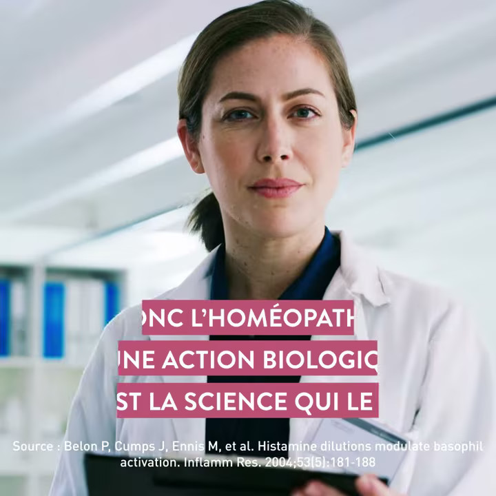 CELLULES ET HOMEOPATHIE, l’action de Histaminum dans la réaction allergique.