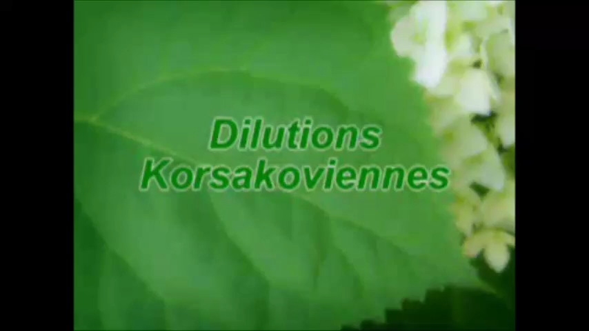 DANS LES SECRETS DU PRÉPARATOIRE, la dilution K